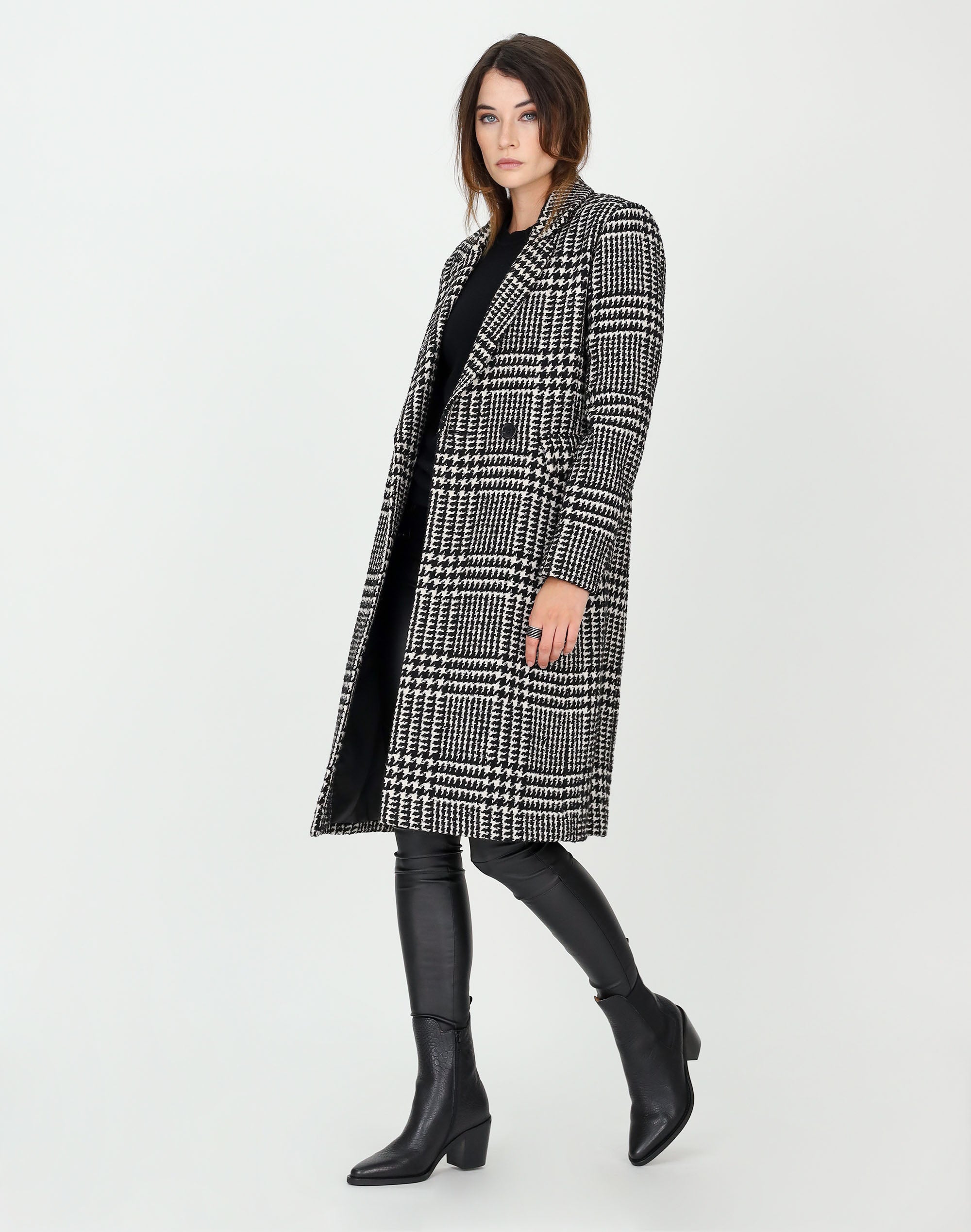Asher Check Coat