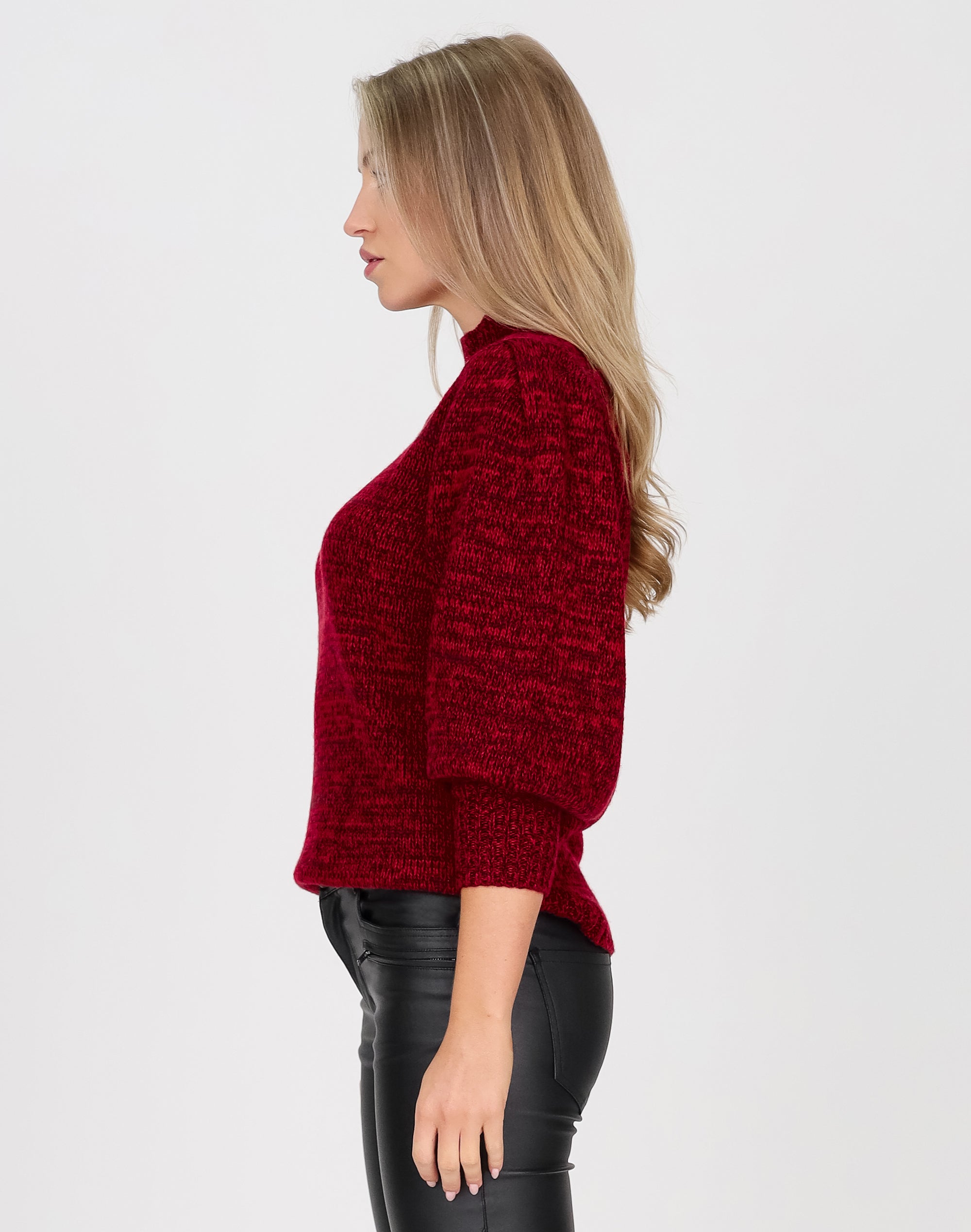 Short Sleeve Roll Neck Sweater