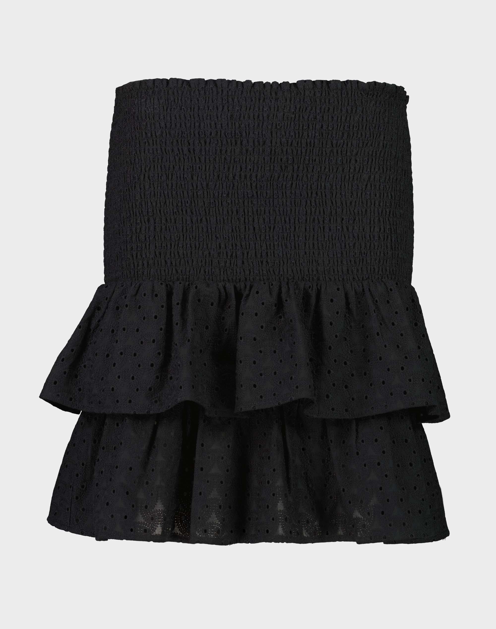 Broderie Shirred Skirt