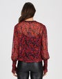 Fire Lilly Print Top