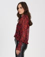 Fire Lilly Print Top