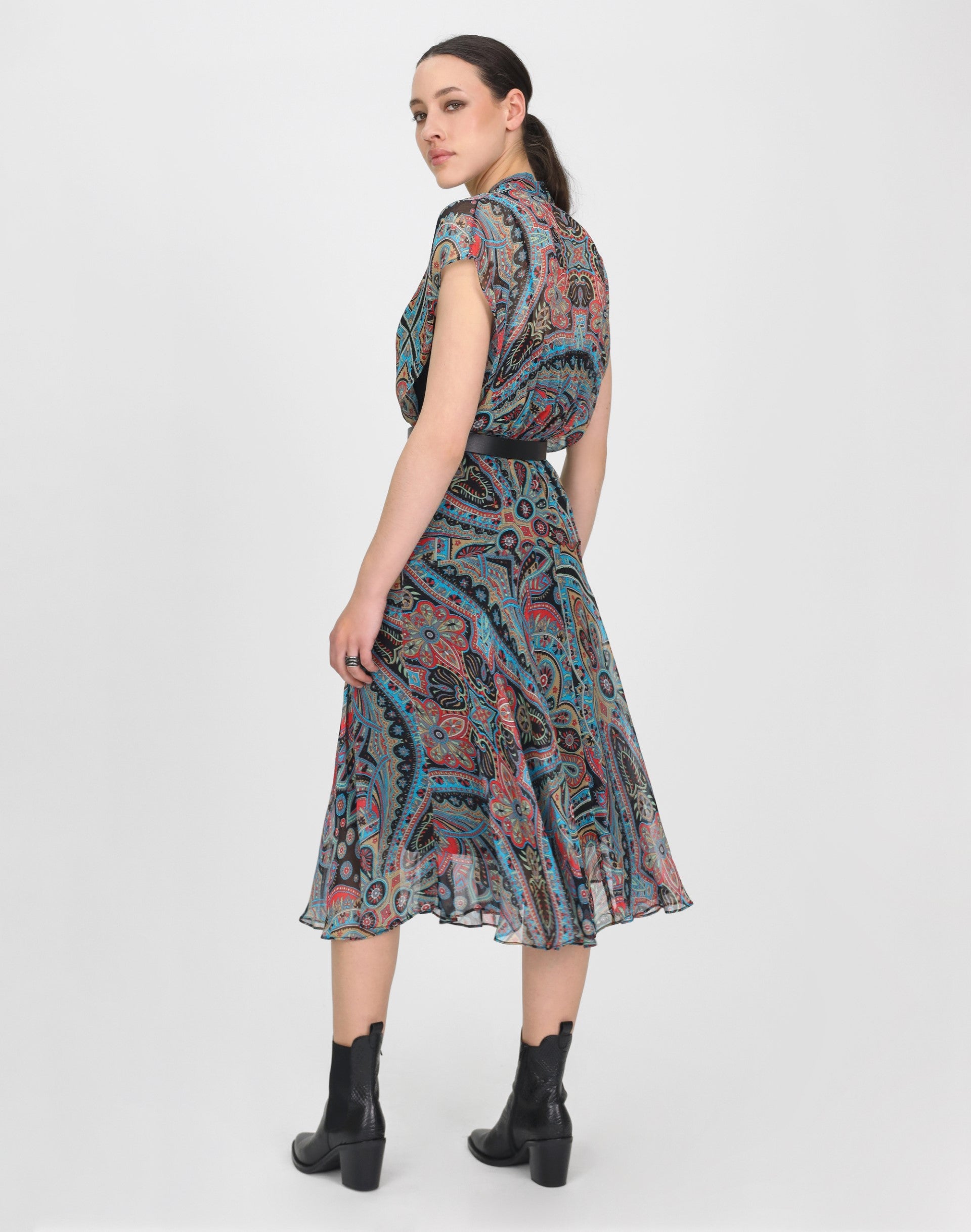 Memphis Paisley Print Dress