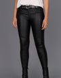 Mid Rise Leather Look Pant
