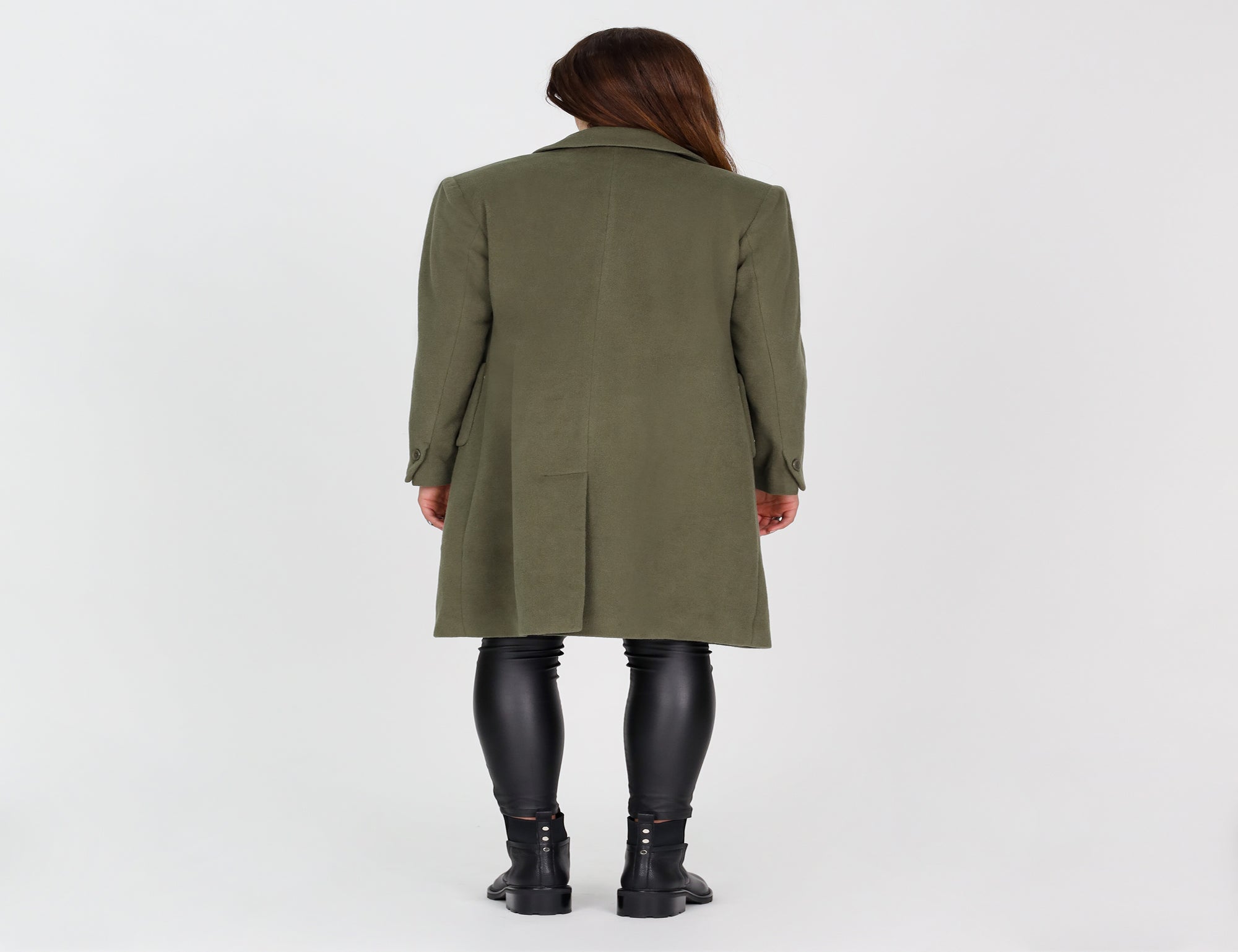 Military Wool Coat - Green - Jackets - Long - Women's Clothing - Storm