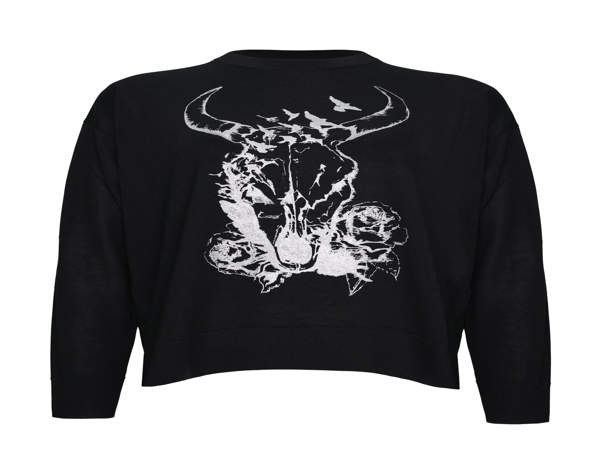 Skull & Bird Merino Sweater