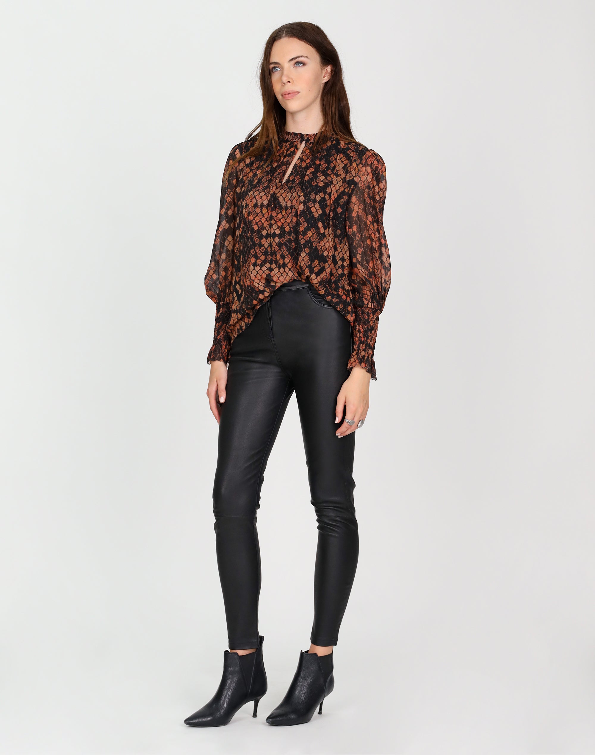 Stretch Leather Pant