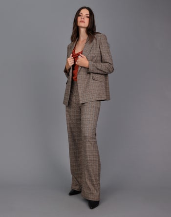 Taupe Check - Storm Women's Clothing